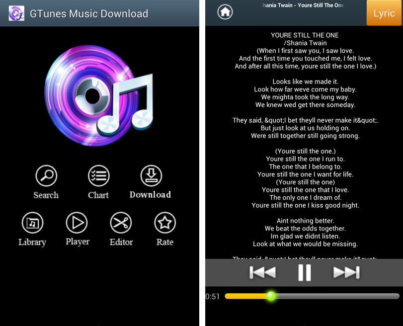 Song Download Application For Android